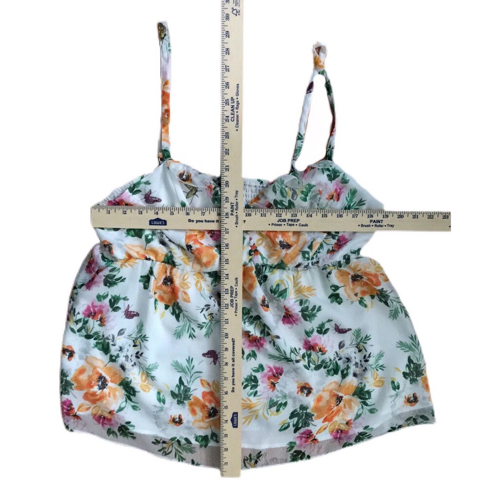 Torrid size 1 (1X-14/16) ❤NEW❤ Floral Chiffon Cami Babydoll Women's Blouse - Picture 11 of 11